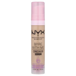 NYX Professional Makeup, Bare With Me,遮瑕精華,2.5 Medium Vanilla,0.32 液量盎司(9.6 毫升)