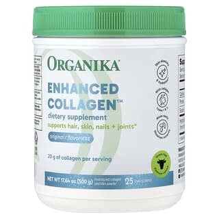 Organika, Enhanced Collagen™,原味,17.64 盎司(500 克)