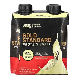 Optimum Nutrition, 金標準®蛋白質奶昔,香草味,4 盒,每盒 11 液量盎司(325 毫升)