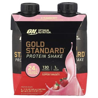 Optimum Nutrition, 金標準® 蛋白質奶昔,4 盒,每盒 11 液量盎司(325 毫升)