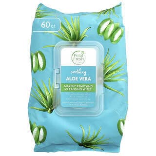 Petal Fresh, 卸妝清潔溼巾,舒緩蘆薈,60 片