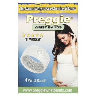 Preggie, 腕帶,白色,4 條