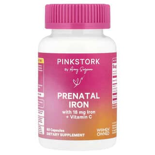 Pink Stork, 含維生素 C 的產前鐵補劑,60 粒膠囊