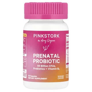 Pink Stork, 產前益生菌 + 維生素 B6,30 粒膠囊