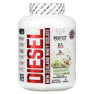 PERFECT Sports, Diesel,紐西蘭分離乳清,珍珠奶茶,蜜瓜,5 磅(2.27 千克)