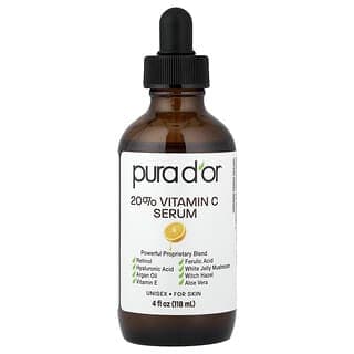 Pura D'or, 20% 維生素 C 精華素,4 液量盎司(118 毫升)