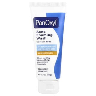 PanOxyl, 痘痘泡沫潔面乳,適用於面部和身體,特強型,1 盎司(28 克)