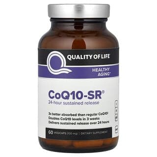 Quality of Life, CoQ10-SR® 輔酶 Q10 緩釋膠囊,100 毫克,60 粒素食膠囊