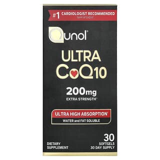 Qunol, Ultra CoQ10,200 毫克,30 粒軟膠囊