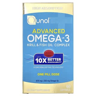 Qunol, 高級 Omega-3,60 粒軟膠囊
