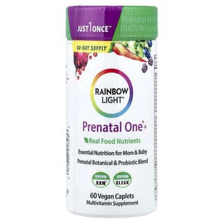 Rainbow Light, Prenatal One®+ Real Food 營養素,60 全素囊片