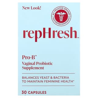 Rephresh, Pro-B,女性私密部位益生菌補劑,50 億 CFU,30 粒膠囊