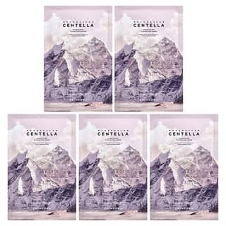 SKIN1004, 馬達加斯加積雪草,毛孔調理淨透美容面膜,5 片,每片 0.77 液量盎司(23 毫升)