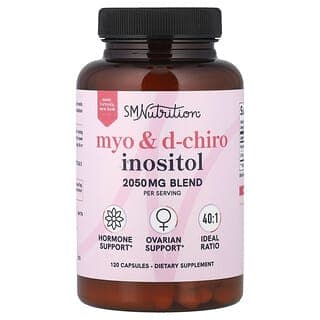 SMNutrition, Myo 和 D-手性肌醇,120 粒膠囊