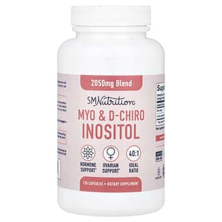 SMNutrition, Myo 和 D-手性肌醇,120 粒膠囊