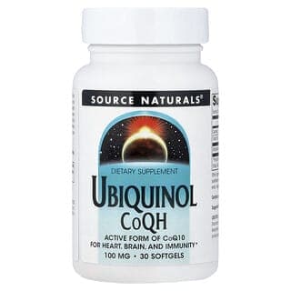 Source Naturals, 泛醇,CoQH,100 毫克,30 粒軟膠囊