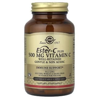 Solgar, Ester-C Plus,維生素 C, 500 毫克,100 粒素食膠囊