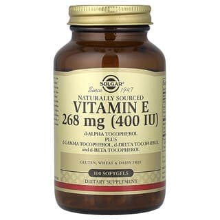 Solgar, 天然維生素 E,100 粒軟膠囊