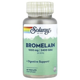 Solaray, 菠蘿蛋白酶,1000 毫克,60 粒膠囊(每粒膠囊 500 毫克,1200 GDU)