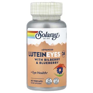 Solaray, 高級葉黃素山桑子和藍莓眼部 24,60 粒素食膠囊