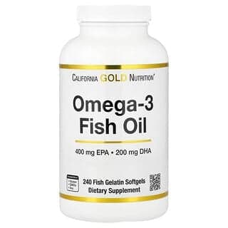 California Gold Nutrition, Omega-3 魚油,Vivomega 甘油三酯,1,000 毫克,240 粒魚軟凝膠