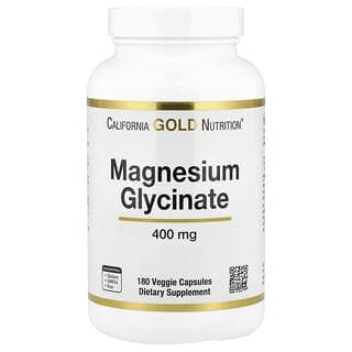 California Gold Nutrition, 甘氨酸鎂,180 粒素食膠囊(每粒膠囊 133 毫克)