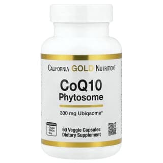 California Gold Nutrition, 輔酶 Q10 磷脂複合物,300 毫克,60 粒素食膠囊