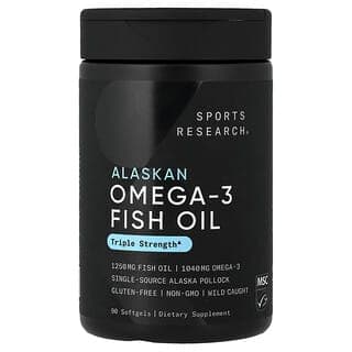 Sports Research, 阿拉斯加 Omega-3 魚油,90 粒軟膠囊