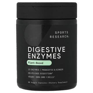 Sports Research, 消化酶,植物基,90 粒素食膠囊