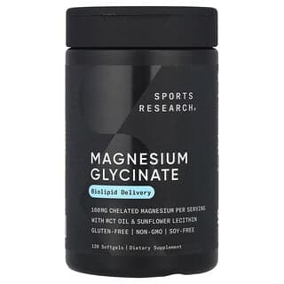 Sports Research, 鎂甘胺酸鹽,120 粒軟膠囊(每粒 80 毫克)