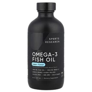 Sports Research, Omega-3 魚油,檸檬味,8 盎司(237 毫升)