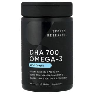 Sports Research, DHA 700 Omega-3,野生捕撈,90 粒軟膠囊