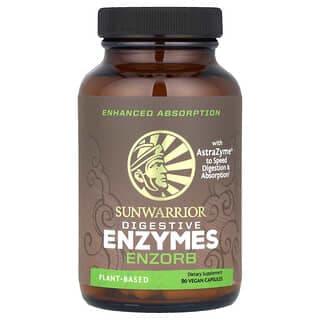 Sunwarrior, 消化酶,Enzorb,90 粒全素膠囊