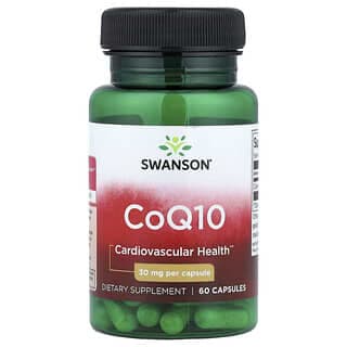 Swanson Vitamins, 輔酶 Q10,30 毫克,60 粒膠囊