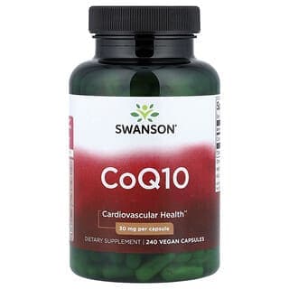 Swanson Vitamins, CoQ10,30 毫克,240 粒全素膠囊