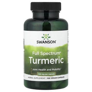Swanson Vitamins, Full Spectrum® 姜黃,720 毫克,100 粒素食膠囊