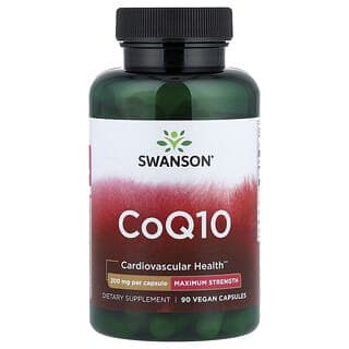 Swanson Vitamins, CoQ10,200 毫克,90 粒全素膠囊