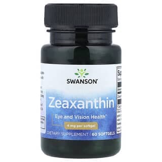 Swanson Vitamins, 玉米黃質,4 毫克,60 粒軟凝膠