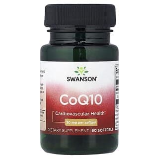 Swanson Vitamins, 輔酶 Q10,30 毫克,60 粒軟膠囊