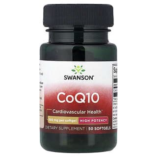 Swanson Vitamins, 輔酶 Q10,優效,100 毫克,50 粒軟膠囊