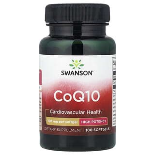 Swanson Vitamins, 輔酶 Q10,優效,100 毫克,100 粒軟膠囊
