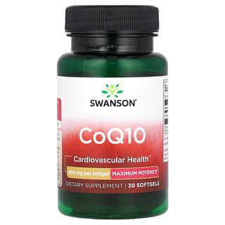 Swanson Vitamins, 輔酶 Q10,特效,400 毫克,30 粒軟膠囊