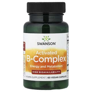 Swanson Vitamins, 活性 B 復合物,60 粒素食膠囊