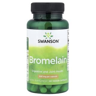 Swanson Vitamins, 菠蘿蛋白酶,60 粒素食膠囊(每粒膠囊 500 毫克)