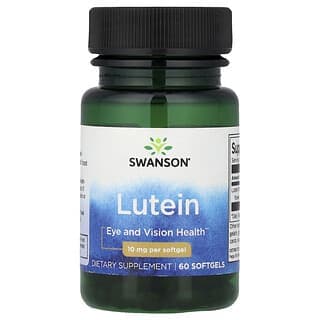 Swanson Vitamins, 葉黃素,10 毫克,60 粒軟凝膠