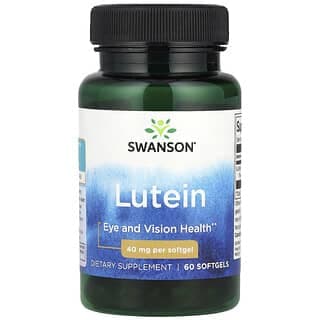 Swanson Vitamins, 葉黃素,40 毫克,60 粒軟凝膠