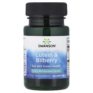 Swanson Vitamins, 葉黃素和山桑子,60 粒軟膠囊