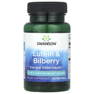 Swanson Vitamins, 葉黃素和山桑子,120 粒軟凝膠
