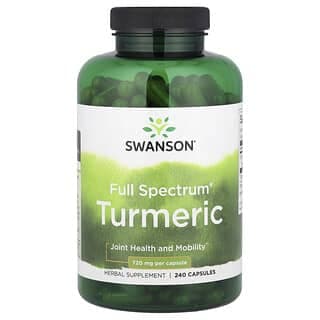 Swanson Vitamins, Full Spectrum® 姜黃,240 粒膠囊(每粒膠囊 720 毫克)