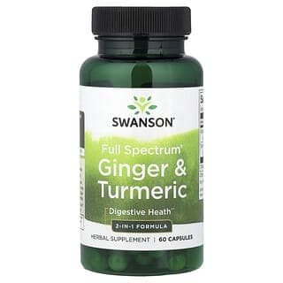 Swanson Vitamins, 多面®生姜和姜黃,60 粒膠囊